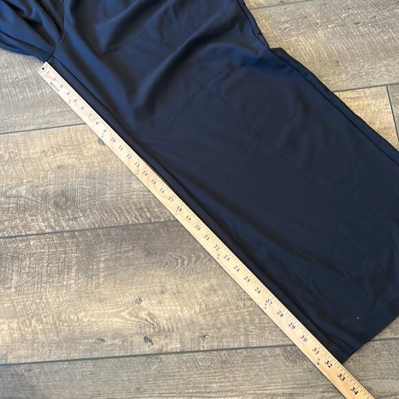 Good American Black Pull-on Elastic Waist Wide Leg Trouser Size 3XL Tall - Picture 5 of 11